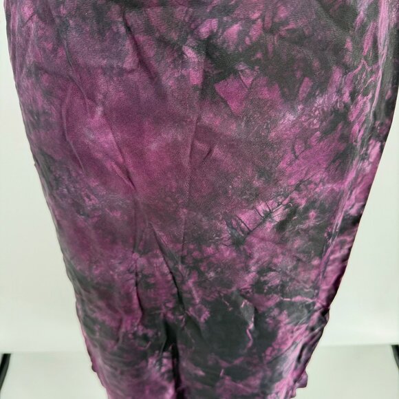 River + Sky Ariel Bias Skirt, Purple Tie-Dye Elastic Waistband, S - Picture 6 of 7